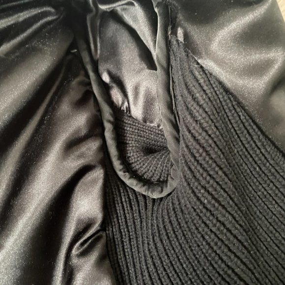 90s Black Fitted Bomber Puffer Jacket | G-Brand Black Short Jacket - Picture 9 of 13